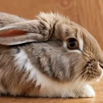 토끼 피부병 치료법 - **Prompt 1: Early Signs of Discomfort in a Rabbit**
"A close-up, slightly elevated shot of a dom...