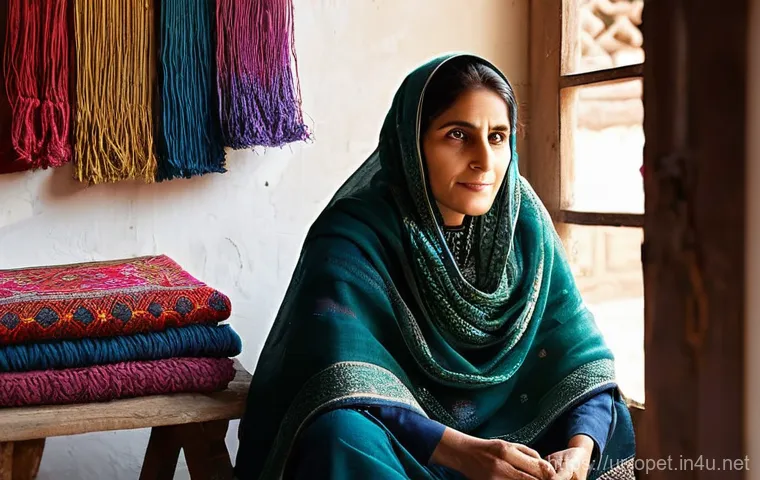 양털 수출 현황 - **Prompt 1: Timeless Craftsmanship and Heritage**
Generate an image of a Pakistani female artisa...